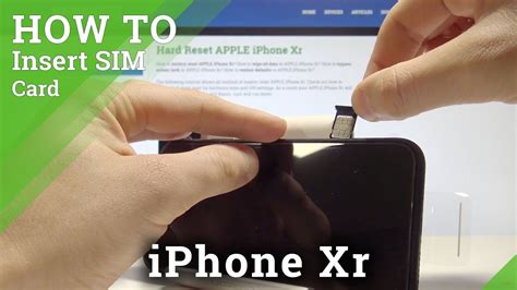 can't open iphone sim card slot|iPhone XR the SIM card slot will not open .